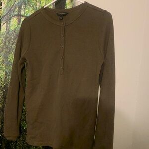 Banana Republic Brown Henley Top